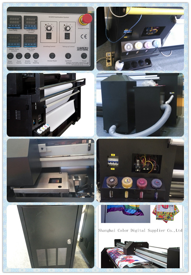 Impresora de chorro de tinta piezoeléctrica de la alta precisión con la cabeza de impresión de Epson en el material de la tela 2